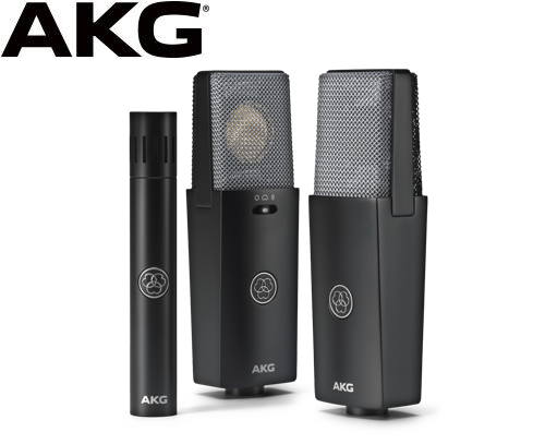 AKG C104, C114 and C151 condenser microphones